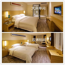 City convenient hotel hotel apartment Furniture bed TV luggage rack writing combination table and chair standard room full set of customization