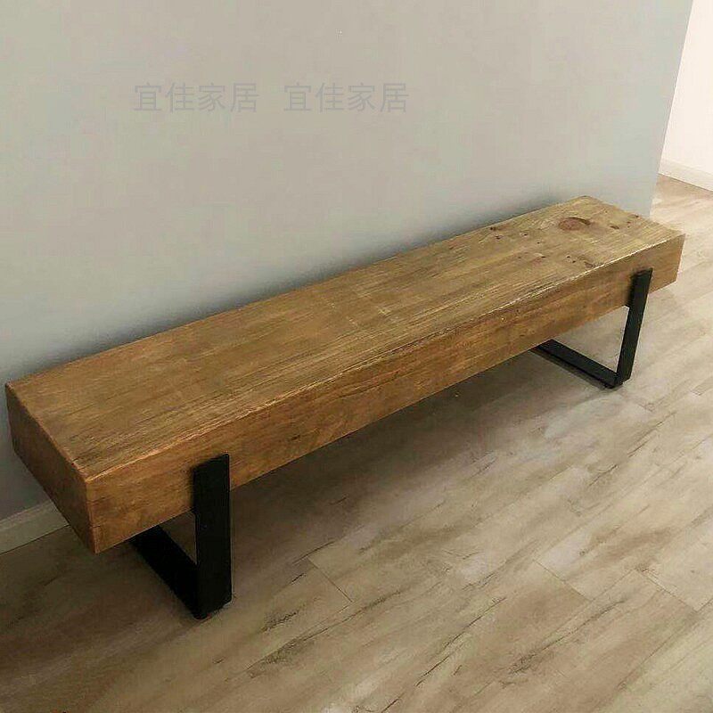 Nordic shoe changing stool bench simple homestay changing shoe stool home log TV cabinet retro creative rest stool