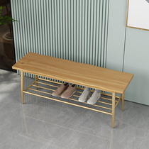 Modern seating shoe changer stool into the door Nordic storage shoe cabinet shoe rack living room rest bench low stool simple bench