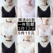 Korean Net red choker women short black lace neck strap niche neck jewelry ins collar necklace