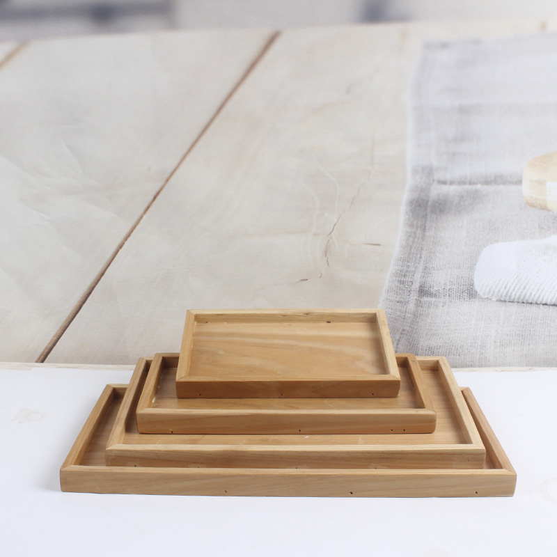 Sáng tạo linh sam khay rượu đĩa đơn đặt đĩa thủ công tấm gia vị khay khay rượu đơn giản khay thủy tinh kích thước tấm gỗ khay đựng ấm chén bằng gỗ đẹp