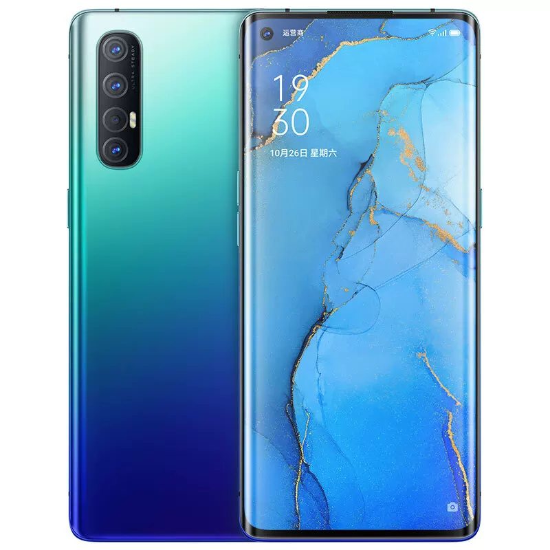 Вторичные подержанные оригинальные OPPO Reno3 Pro полноценно сетевая двойной режим 5G смартфон ультратонкий изогнутый экран Reno3Pro