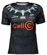 19-20 Nam Phi Black Shark Hero Edition Football Jersey Shark Hero Quần áo bóng bầu dục - bóng bầu dục