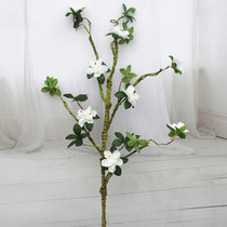 Emulated rhododendron dry branches minimalist living-room stylist Home Decorative Fake Floral Silk Flower ceramic vase to put floral art