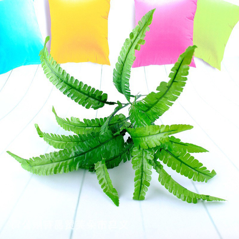 Simulation Persian grass plant wall green plant wedding decoration floral fern leaves plastic fake flower fern