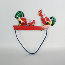 Tin rooster pecking rice childhood memories Chick pecking rice Post-80s nostalgic toys Classic retro ornaments gifts