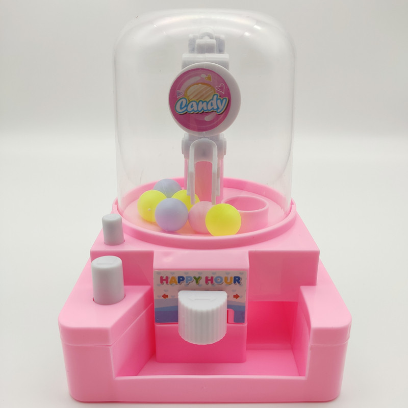 Mini Clip Doll Machine Cartoon Cute Pink Emulation Model Parent-child Interactive Desktop Game Girl Puzzle Toys