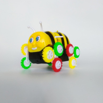 Bee dump truck Creative automatic flip stunt car Childrens educational toys stall hot supply gift