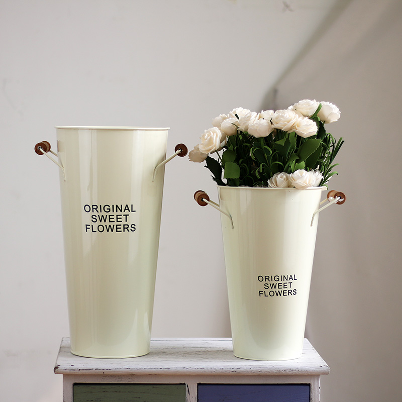 USD 944 Tin Flower Bucket Iron Pots Dried Flowers USD 944 Tin Flower Bucket Iron Pots Dried Flowers