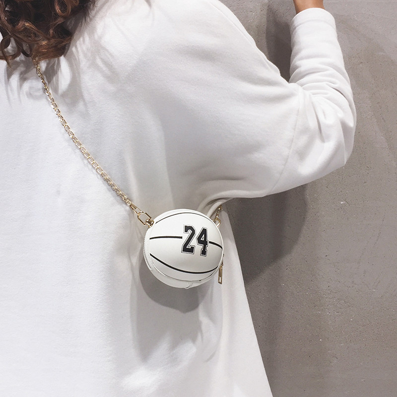 Online Red Creative Niche Design Mini Single Shoulder Bag woman 2022 Summer new Fashion basketball chain Diagonal Satchel