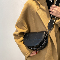 Retro Pouch Pack Woman 2022 New Tide 100 Lap Width Shoulder Strap Ocean Air Saddle Bag Han Version Net Red Single Shoulder Inclined Satchel Bag