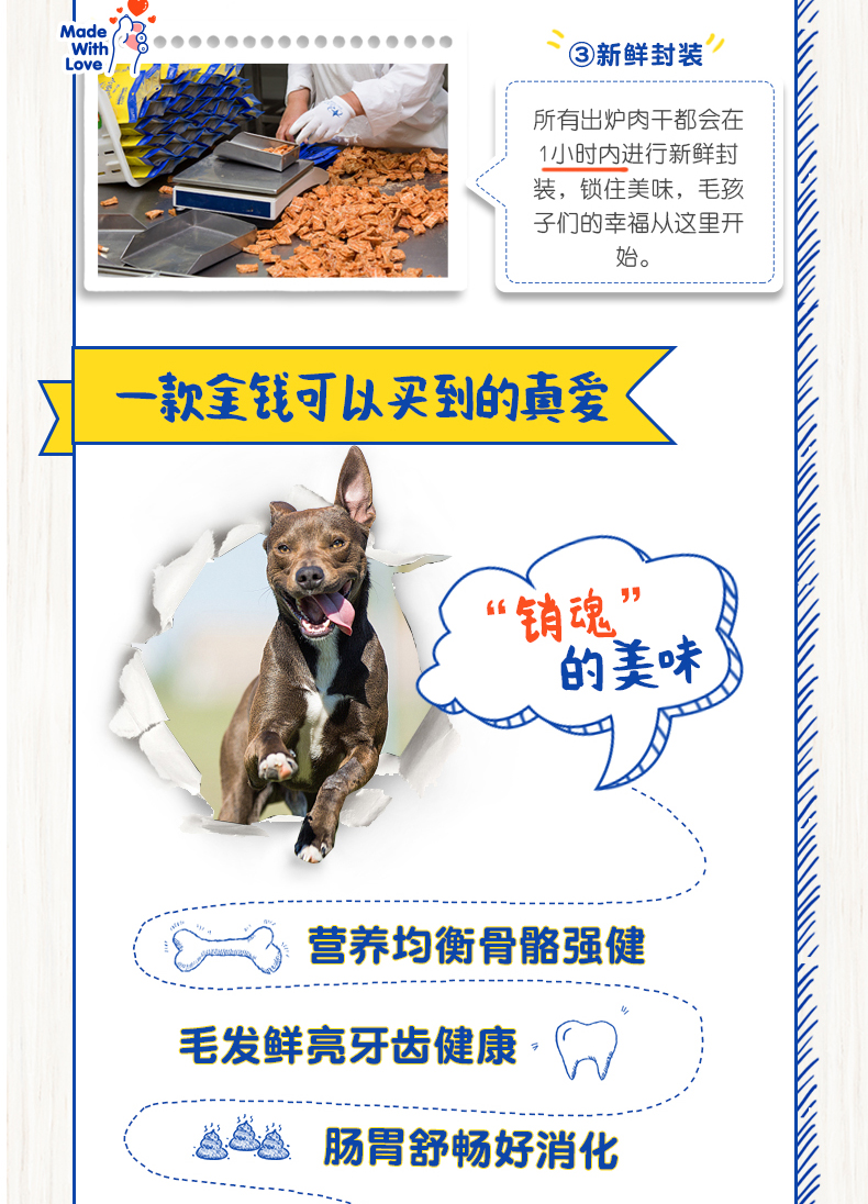 John Farm Dog Snacks Grain Beef Molar Rod Beef Dog Dog Dog Phần thưởng cho chó Pet Dog Small Dog Beef Block - Đồ ăn vặt cho chó hạt cho chó con