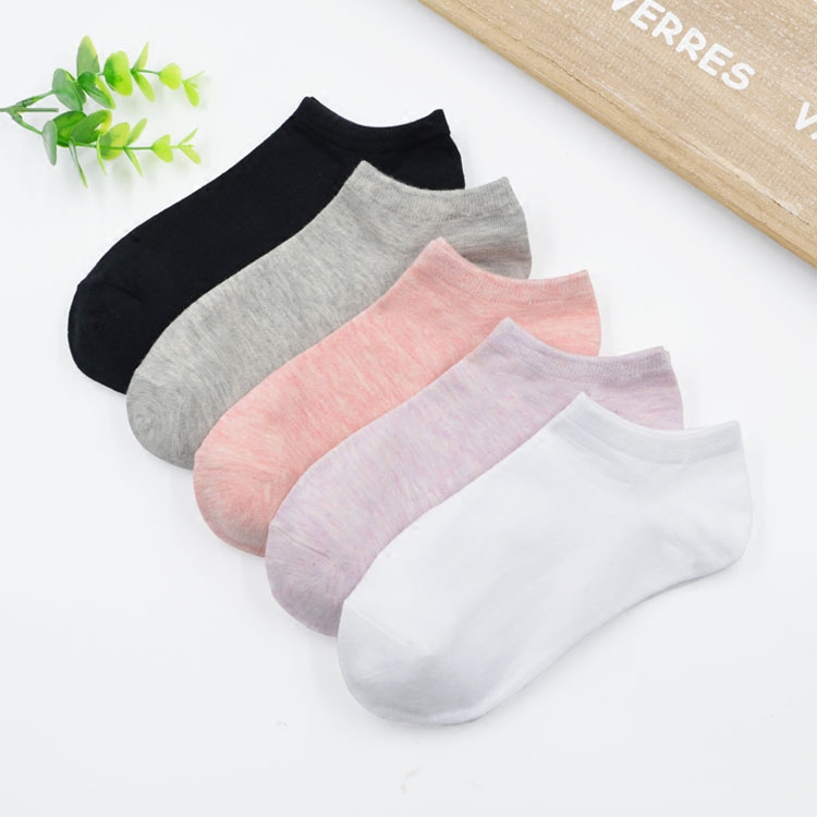 Korean socks women's cotton shallow boat socks thin summer candy color cute low-top socks Japanese college style cotton socks