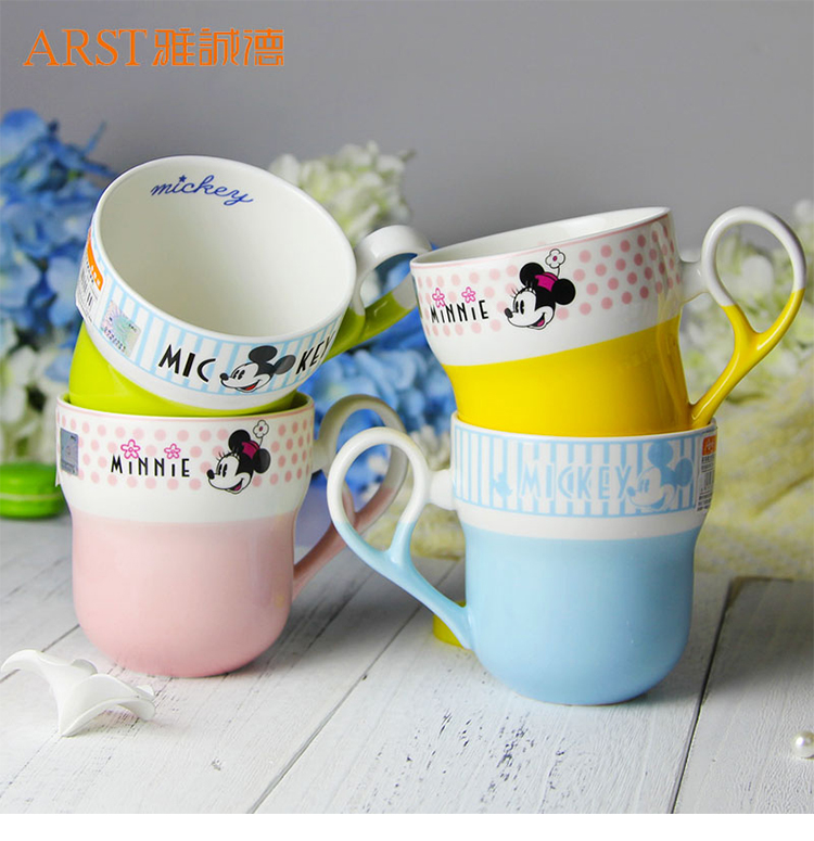 Ya cheng DE Disney princess ceramic mugs, creative tall lovely student office to ultimately responds a cup of coffee cup