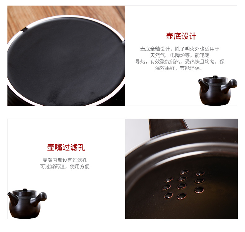 Ya cheng DE ceramic pot of Chinese medicine, large casserole stew household flame to hold to high temperature tisanes pot boil medicine curing pot