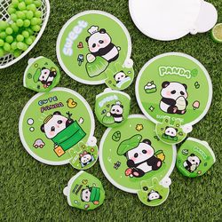Cartoon Panda Reflective Fan Cute Hit Style Young Adult Heart Hand Fan Small Gift Student Small Fan Prize
