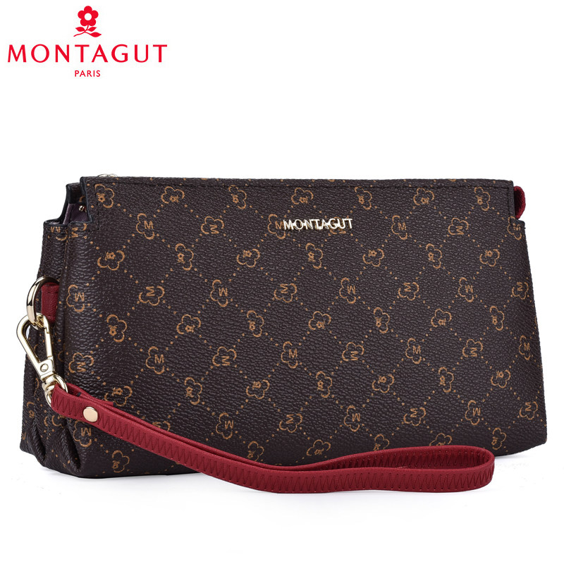 Montagut clutch bag women's new long version clutch bag large-capacity printing fashion small bag ladies wallet multi-function