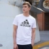Adidas Adidas ngắn tay áo thun thể thao nam và giải trí 2021 mùa xuân và mùa hè thở ngắn tay áo T-shirt Bộ đồ