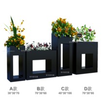 Outdoor Combo Iron Art Flower Box Commercial Street Plaza Municipal Sales Department Lobby Outside Swing Partition Flower Shelf Flower Beds