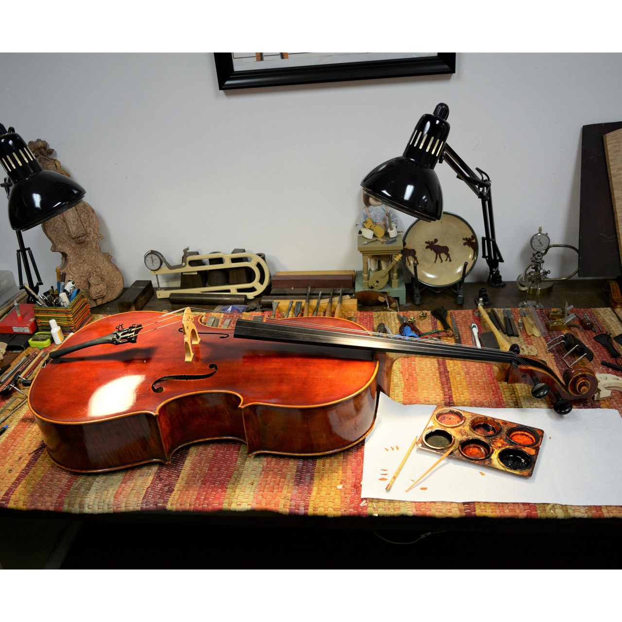 montagnana Venice 1733 TheMayes wide body sleeping beauty cello is customizable