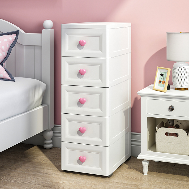 30cm Wide Kitchen Containing Cabinet Nip Slit Shelve Plastic Drawer plastic drawer Slit Narrow Cabinet containing box