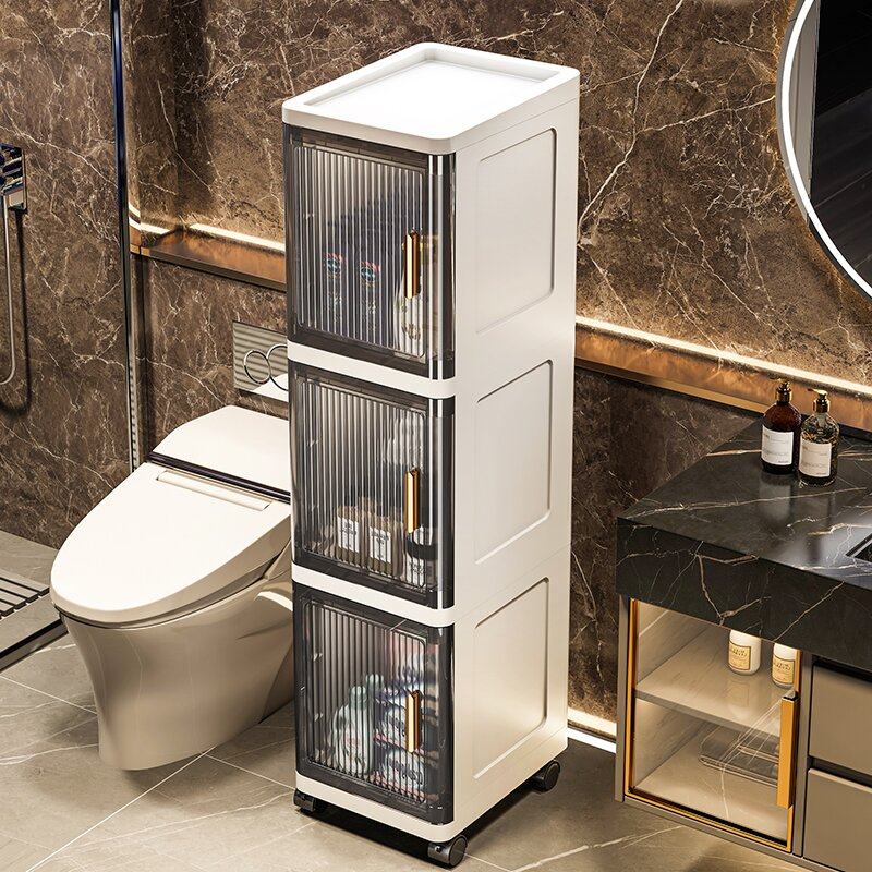 Щелевой шкаф для хранения бытовой ванной комнаты щелевая стойка щелевой шкаф боковой шкаф для унитаза шкаф для хранения туалетной комнаты
