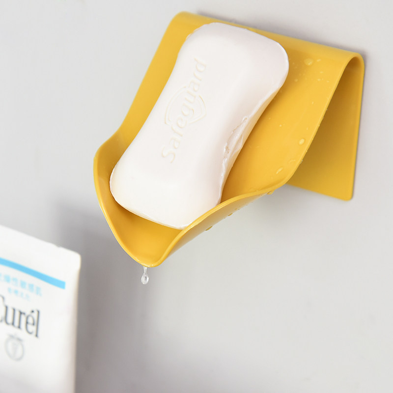 Non-perforated fat box Powder room drain creative wall-mounted incense rack Bathroom shelf Suction cup double fat rack