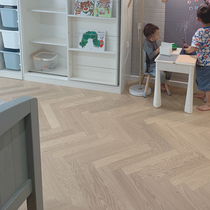 Geometric Player Oak Wood Textured Household Solid Wood Composite Herringbone Wood Floor Ground Warm Color Staircase Strides Wood Wax Oil