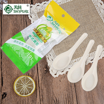 Tianchun disposable spoon thickened dessert cake spoon take-out packing short-handled spoon environmentally friendly tableware commercial spoon