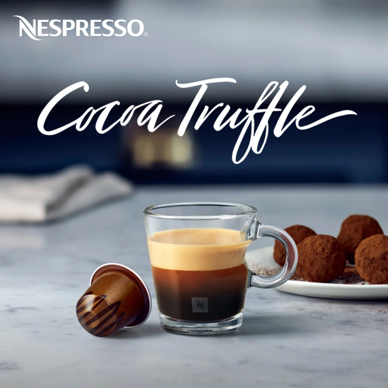 NESPRESSO Capsule Coffee Truffle Chocolate Flavored Swiss Import Espresso Condensed Black Coffee 10