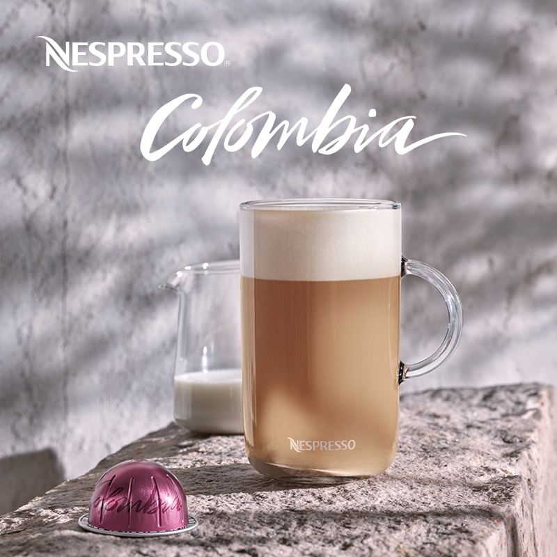Nespresso Nespresso Capsule Coffee Vertuo Colombian Concentrated Black Coffee Light Roast 10 Capsules