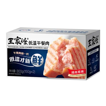 眉州东坡王家渡低温午餐肉300g*4盒