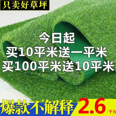 Artificial lawn simulation lawn plastic fake green planting kindergarten artificial turf outdoor decoration Green Ground mat