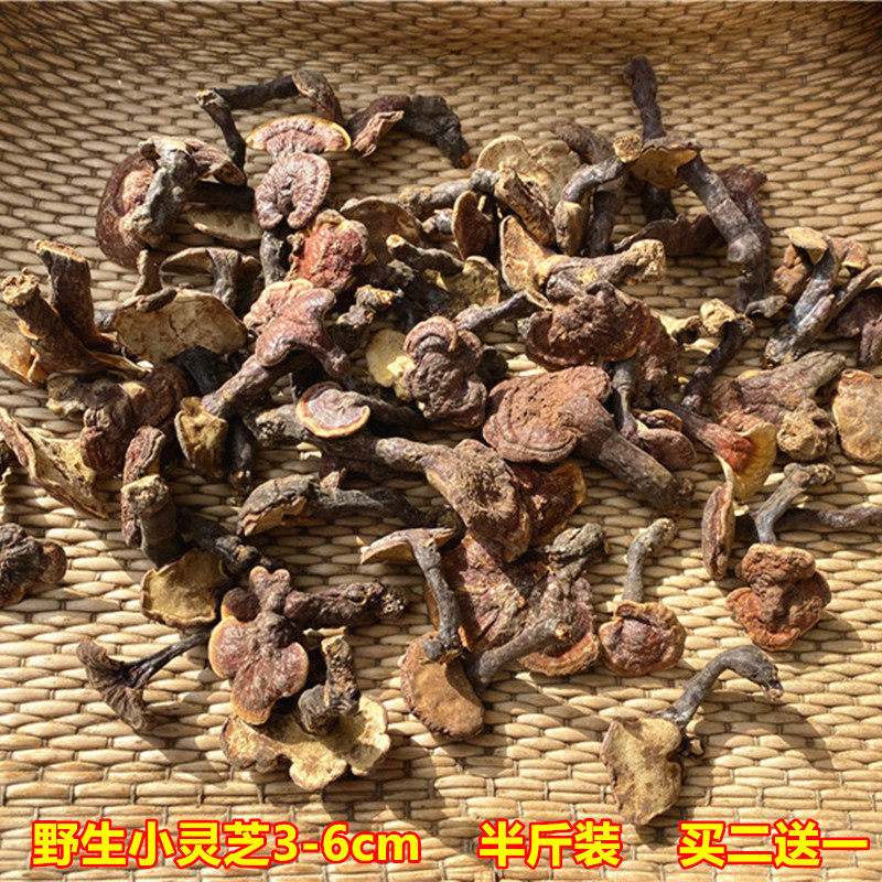 Red Ganoderma lucidum dry goods authentic pure wild pruning non-Changbai Mountain Tibetan Linzhi spore powder half a catty buy two get one free