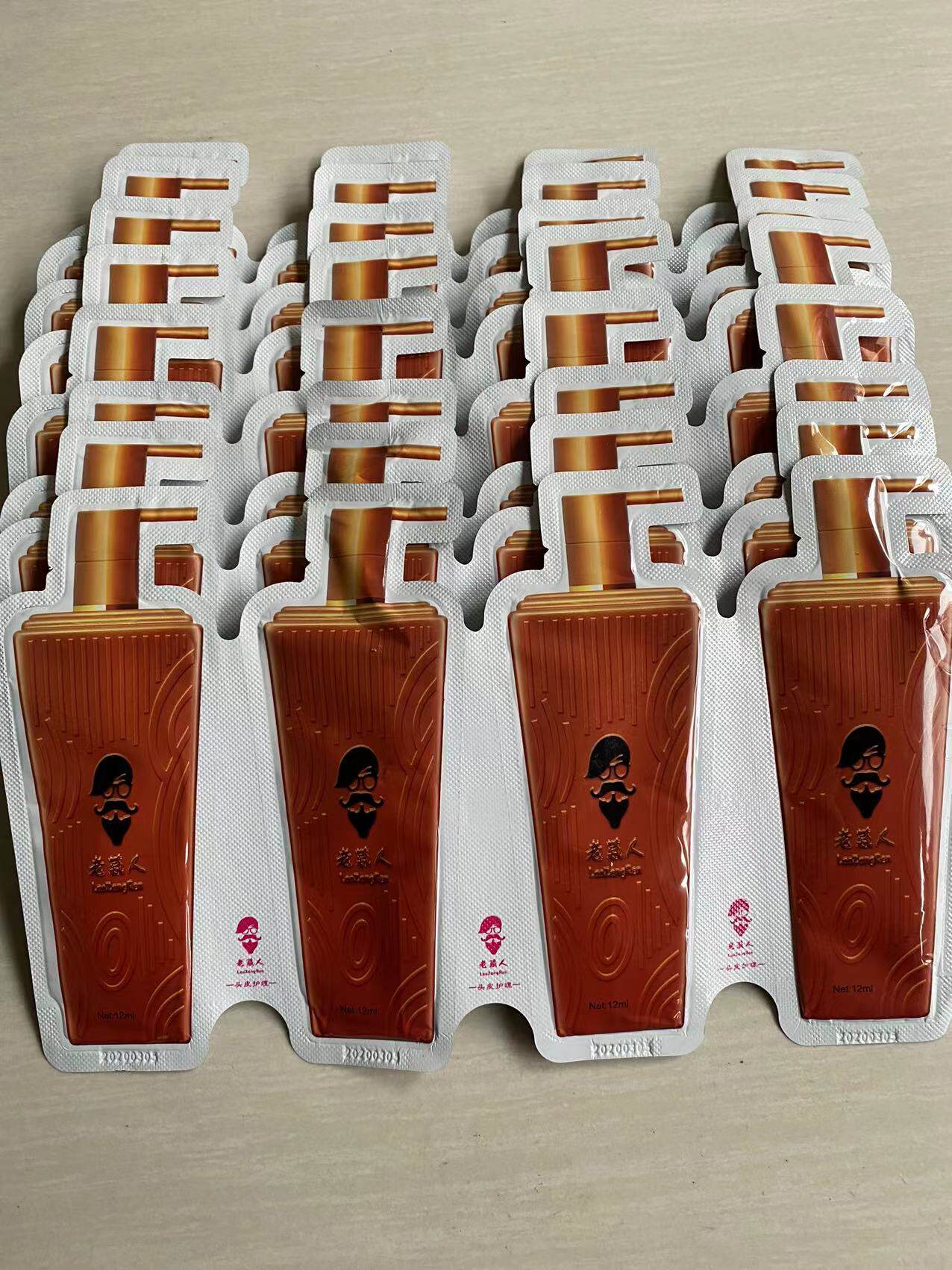 Old Tibetan people realize the effect of scalp repair shampoo liquid anti-dandruff oil control itching 12ml small bag travel pack