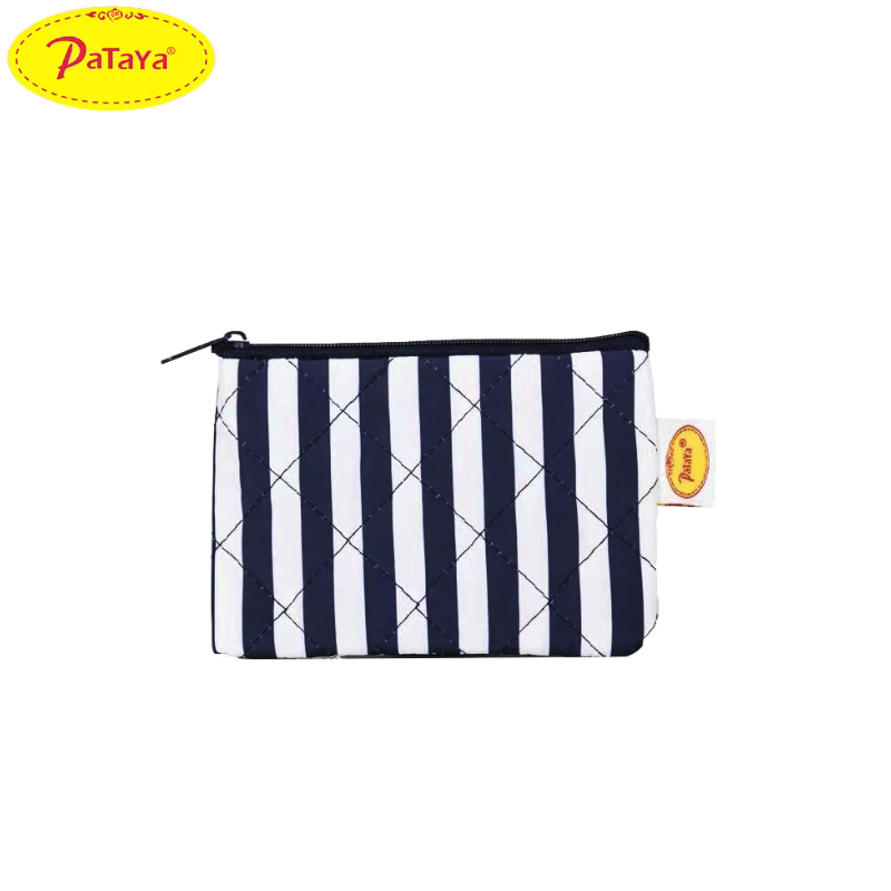 Pataya Square Coin Purse Small Pocket Bag Fresh Cotton Floral Card Holder Bank Card Holder Coin Bag