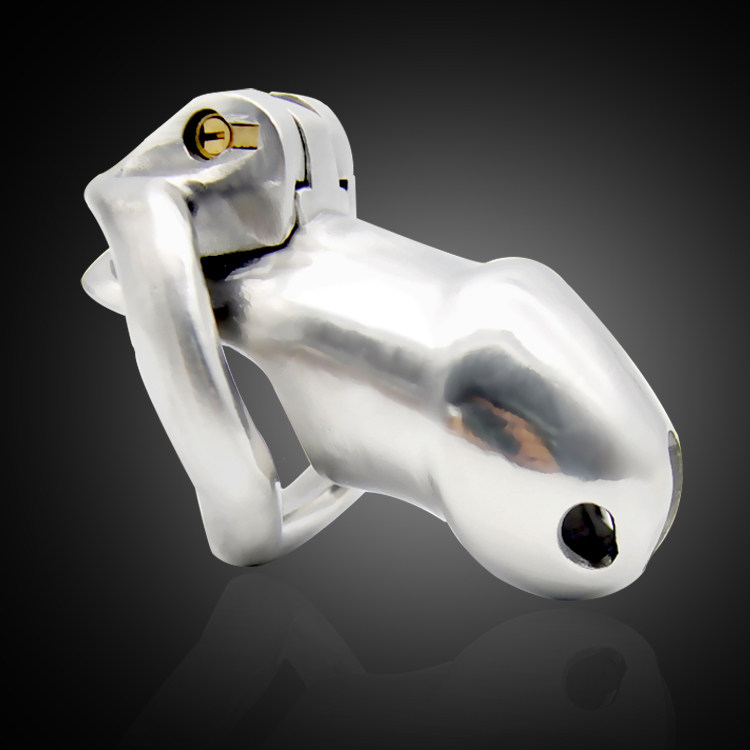 Prisoner Bird Men's Short Chastity Lock with 316L Stainless Steel HT Chastity Belt Adult Products CB6000S