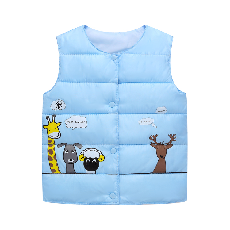 2018 trẻ em mới xuống vest cotton bé trai và bé gái lót trẻ sơ sinh bé vest vest trẻ em áo len nam thu đông bé trai