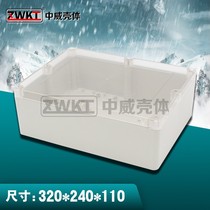 Transparent cover Waterproof junction box Power supply shell Instrument shell Outdoor wiring splash box 320*240*110
