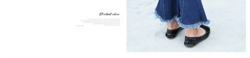 Cô gái mặc quần denim ống loe trẻ em 10 tuổi 12 quần 6 mẫu mùa xuân và mùa thu mười cô gái 5 quần 9 khí 8 nước ngoài quần giả váy bé gái