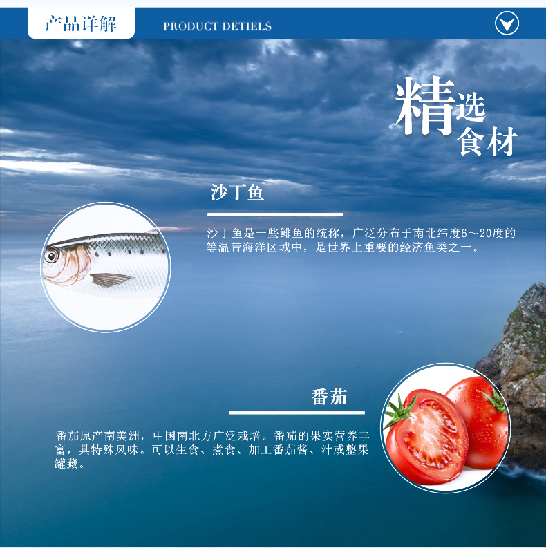 福建著名品牌 Q3 茄汁沙丁鱼罐头 425g*5罐 图4