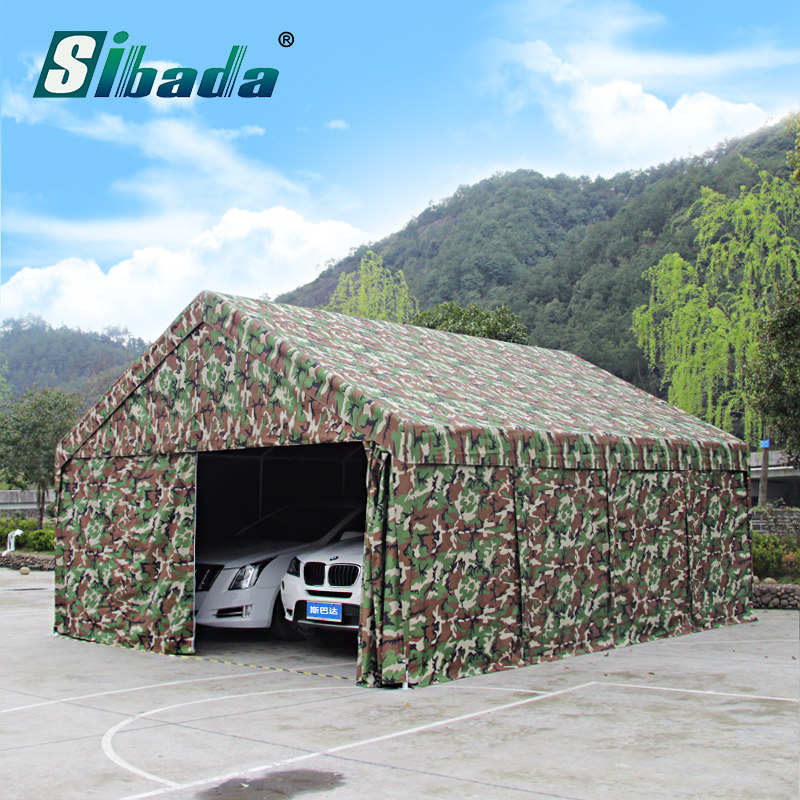 sibada outdoor sunscreen and rainproof double parking car parking shed awning simple mobile garage home tent