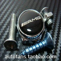 Benz Retrofit Black AMG Car Mark Alloy Licence Plate Holder License Plate Frame License Plate Frame License Plate