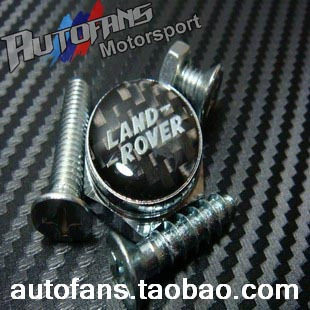 Land Rover pure black carbon fiber car logo alloy license plate solid seal buckle license plate frame license plate holder license plate frame license plate holder