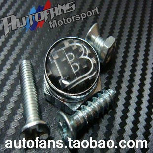 Bünce retrofit Babosbrabus car Label black carbon fiber licence plate holder license plate License Plate
