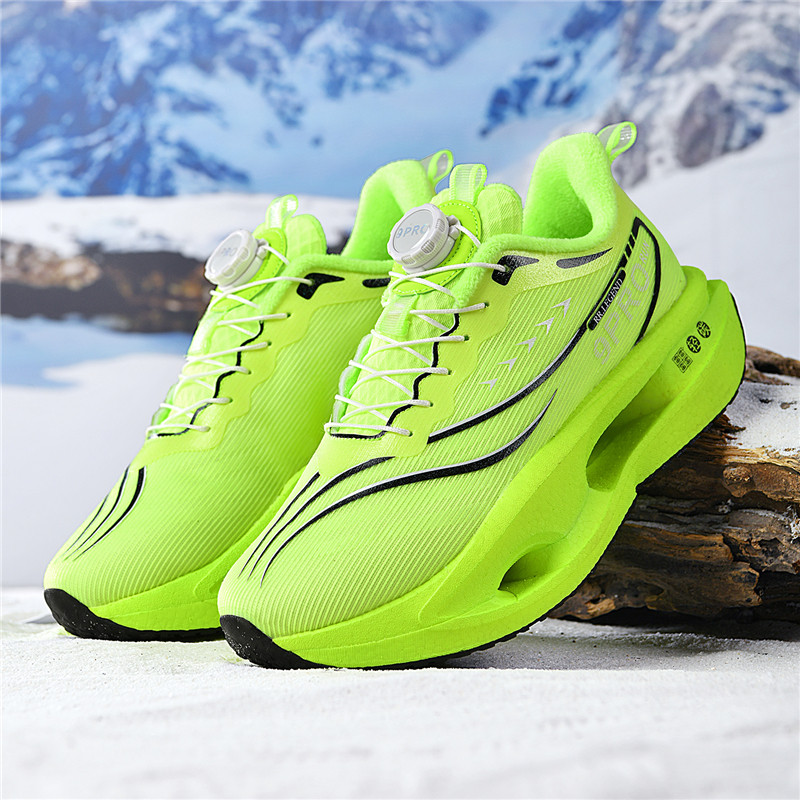 Teenagers' Fleece-Lined Boys' Cotton Shoes 2025 New Winter Shoes for Older Children, Children's Running Shoes, Sports Winter Shoes