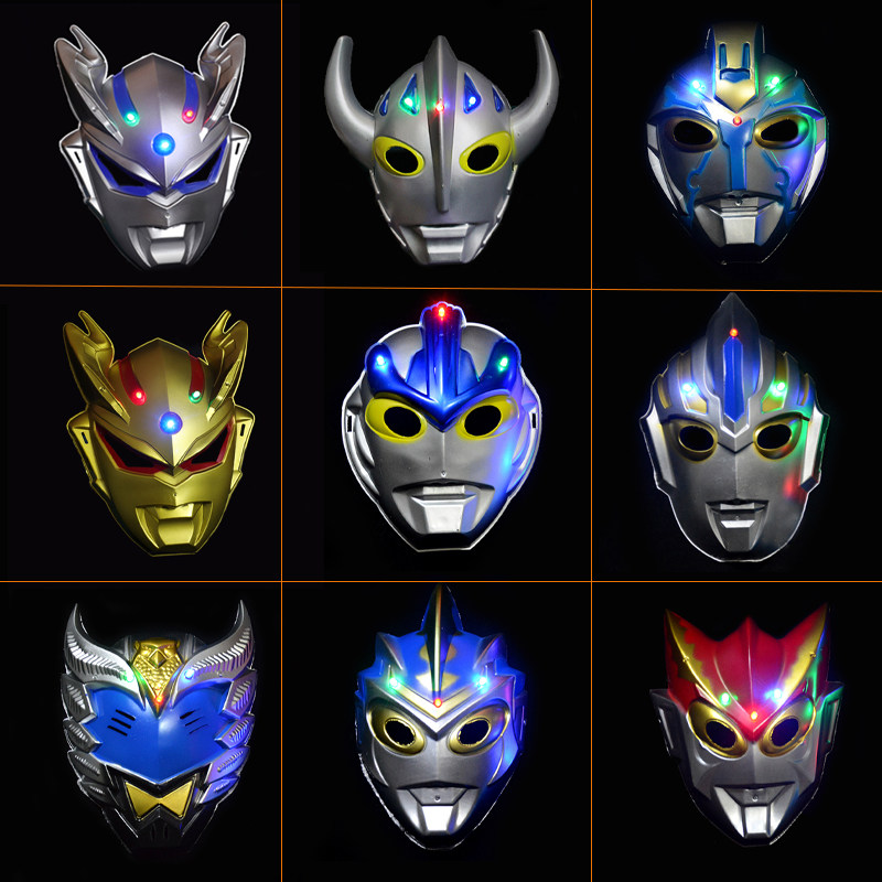 Children's Day Performing Cartoon Non-Toxic Altman Mask Cyro Galaxy Rosso Spider-Man Boy Toy