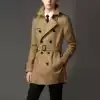 Men's windbreaker medium and long version 2021 new British style double-breasted jacket business casual handsome large size tide Korean version