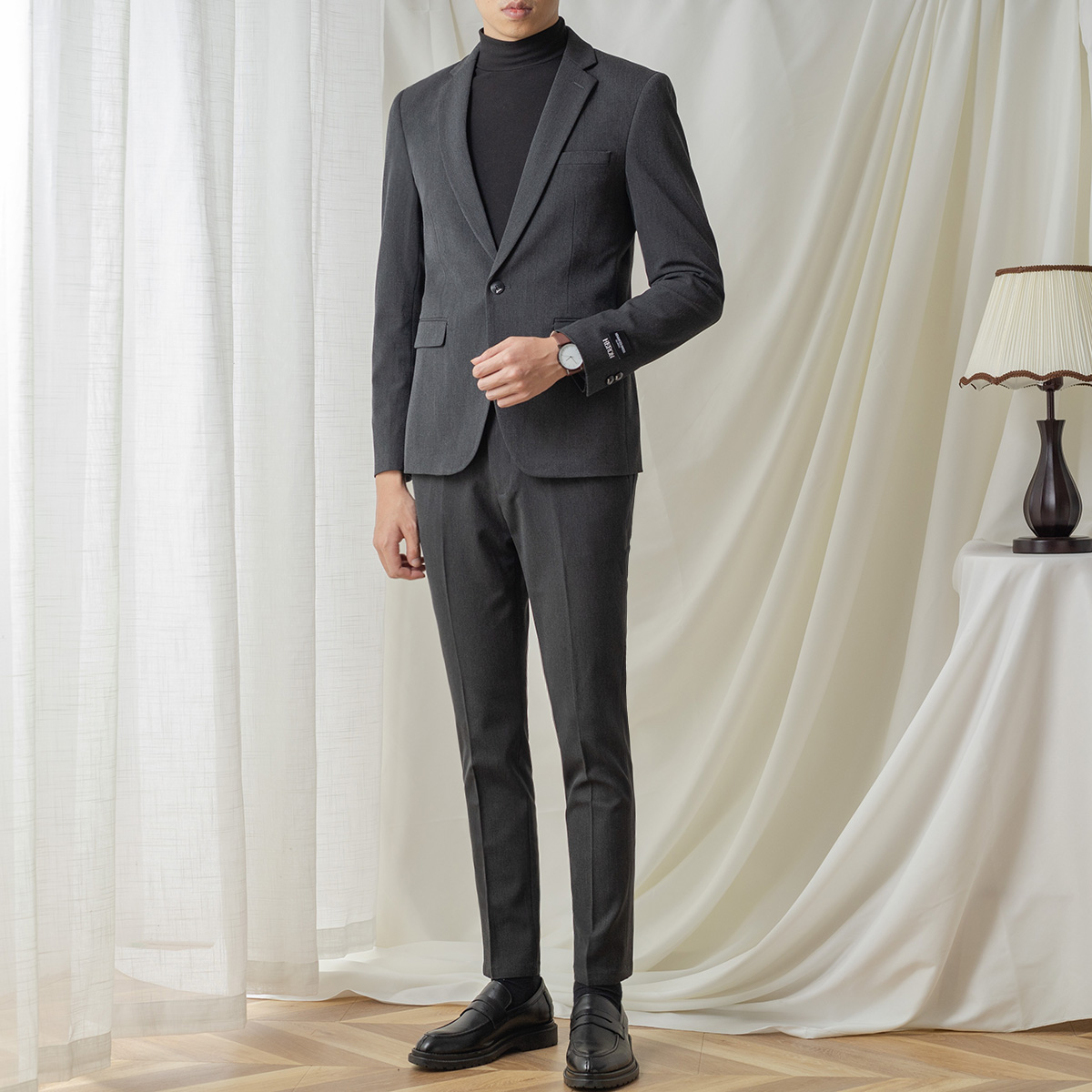 Suit Men's suit Korean version trendy Inn Wind Shuai Suits Business Casual Wedding Gown Men's Suit