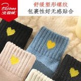 秋冬款中筒袜冬季加厚加绒袜子女士地板长袜月子长筒棉袜男ins潮